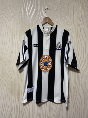 NEWCASTLE UNITED 1995 1996 HOME FOOTBALL SHIRT SOCCER JERSEY