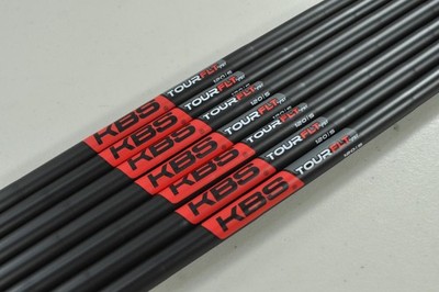 NEW KBS Tour FLT Black 120G Stiff 4-PW Iron Shaft Set Steel Taper