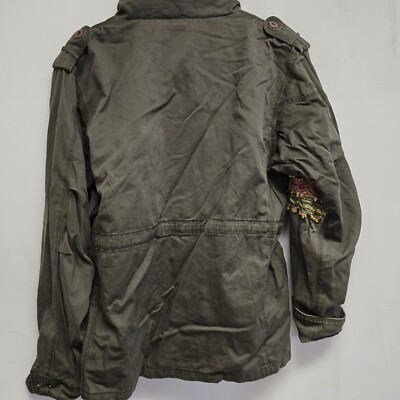 Y2K 2000s Field Jacket Surplus Army Green Military Jacket Vintage