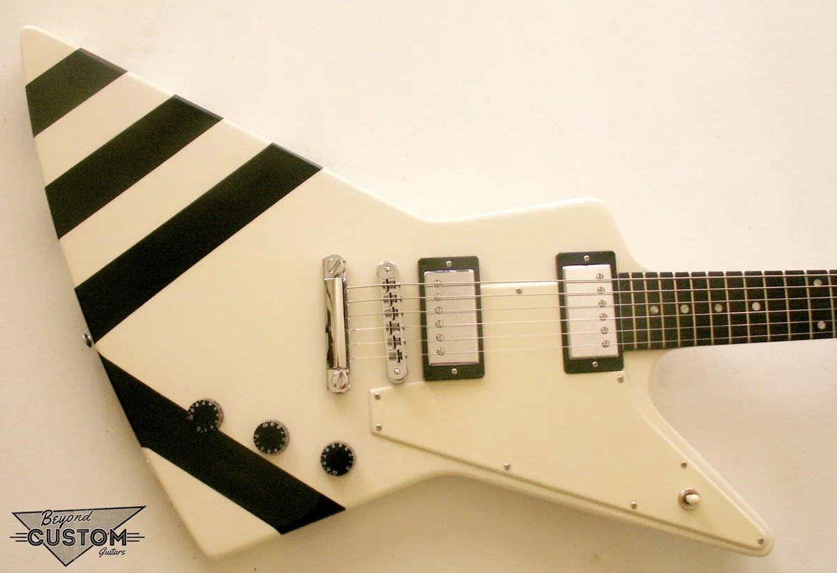 Rare Boris Dommenget Matthias Jabs Scorpions Brite White Electric