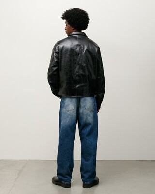 Stussy Garage Jacket Leather Black Heavy Weight Size XS-XXL | eBay