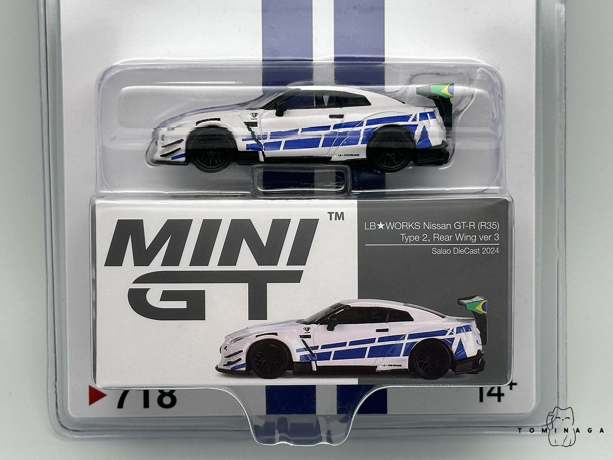 Mini GT 718 LB WORKS Nissan GT-R R35 Type 2 Rear Wing Ver 3 Salao