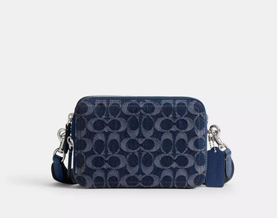 NWT Coach Charter Crossbody Bag 19 In Signature Denim CAM69 | eBay
