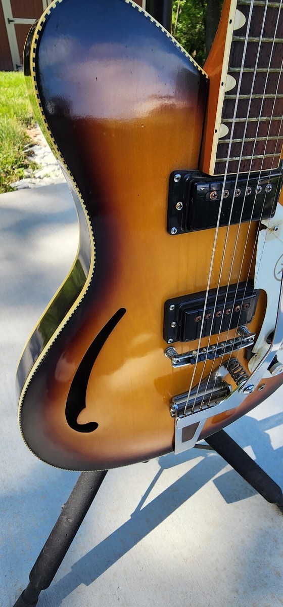 Yamaha SA15 Guitar Vintage Semi Hollow Electric Needs Some Work | eBay