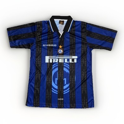 Vintage Umbro Inter Milan Jersey 90s Home Pirelli Sponsor Football