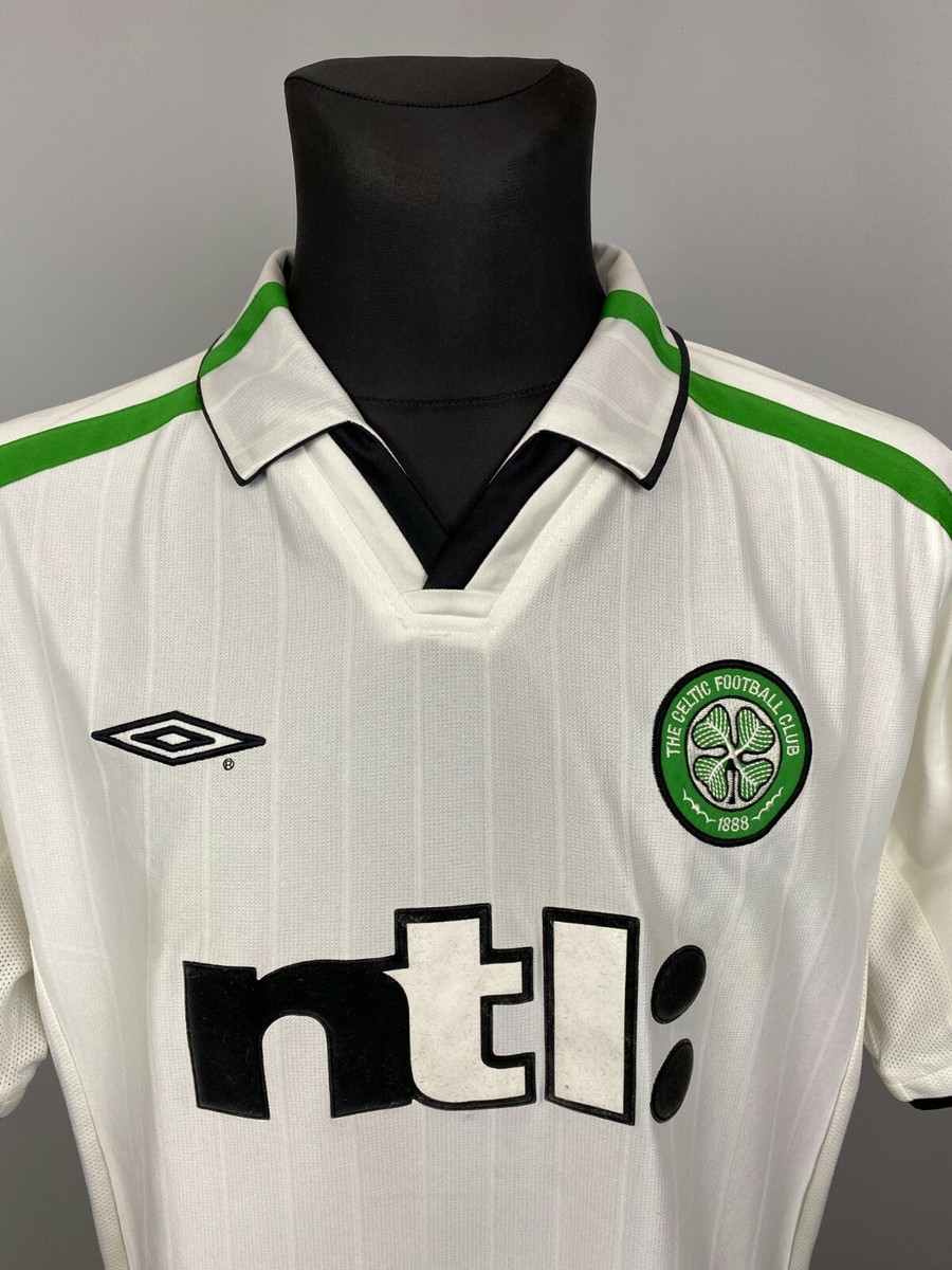 CELTIC 2001 2002 AWAY SHIRT FOOTBALL SOCCER JERSEY UMBRO MENS SIZE