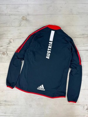 Adidas Austria Team Olympic Game Fleece Jacket Men Size S Blue | eBay