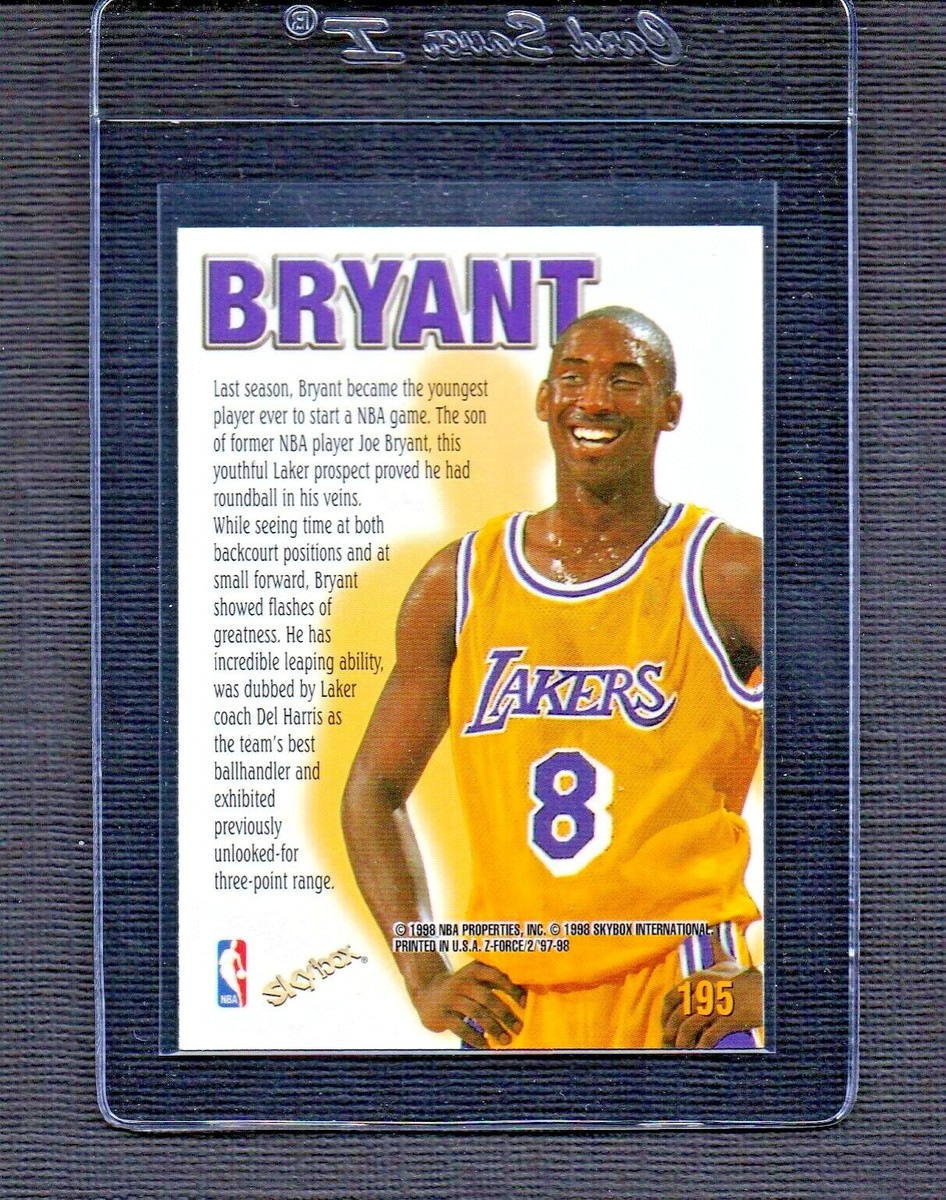 Kobe Bryant 1997-98 Skybox Z-Force Zuperman Basketball Card #195