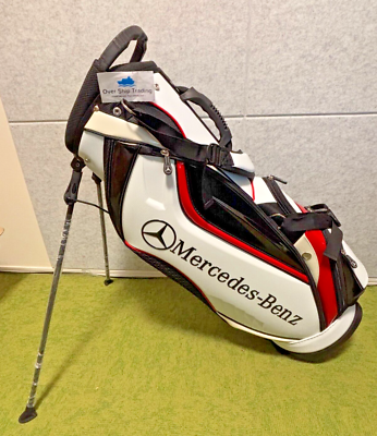 Mercedes-Benz Stand Golf Club Bag Caddie Caddy White Navy 9.0 For