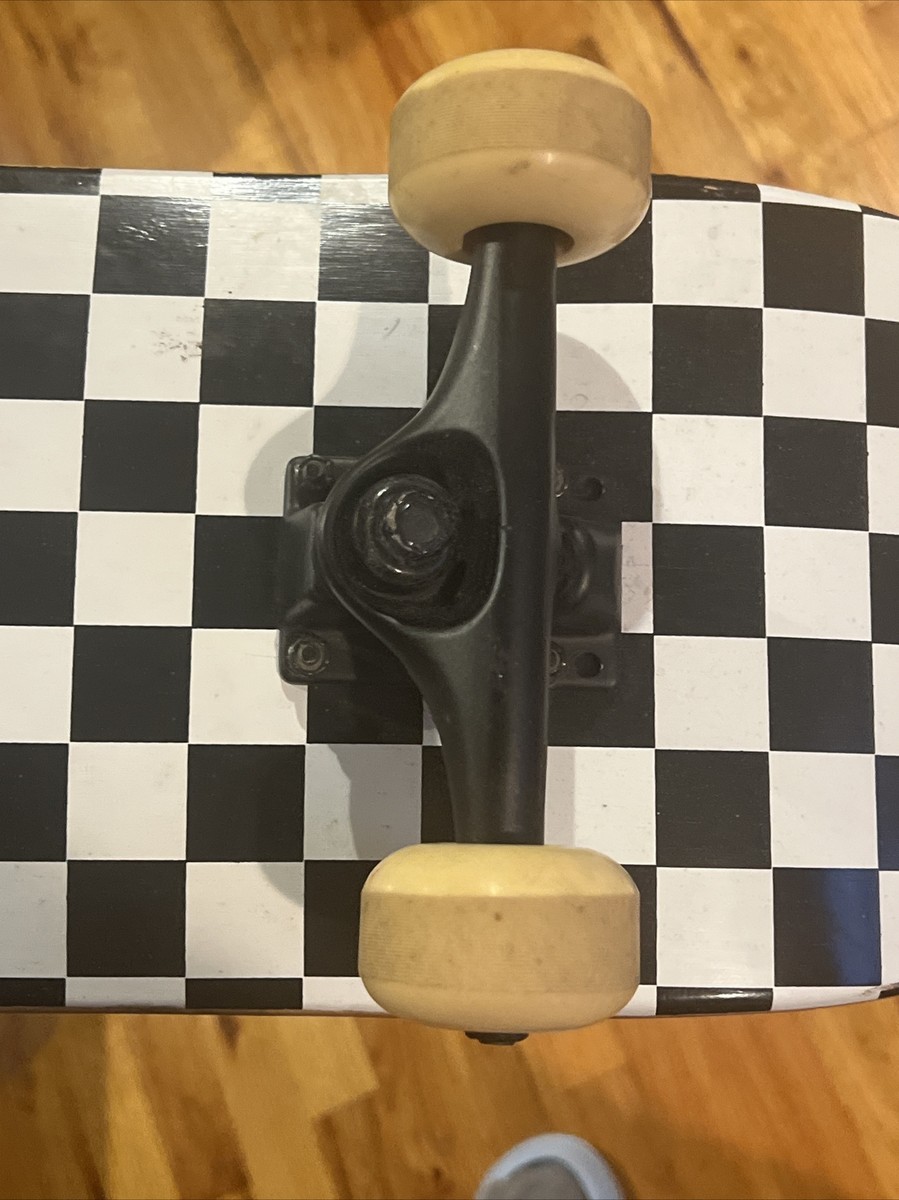 Checkered Skateboard - Black And White Complete | eBay