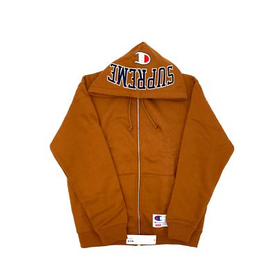 Supreme Champion Arc Logo Zip Up Sweat Brown (SUCHW003) Men's Size