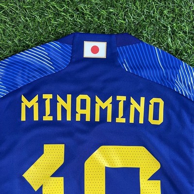 Minamino Japan 2022 Official Jersey Shirt Kit – JPN XL / US L