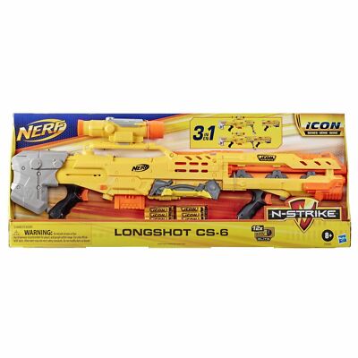 NEW NERF N-Strike Icon Series 3in1 Sniper Longshot CS-6 Toy