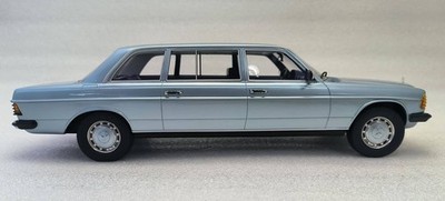 1978 Mercedes Benz 250 W123 Lang Limousine Blue in 1:18 scale by