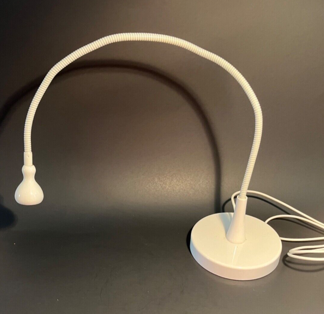 Ikea Jansjo White Gooseneck Snake Led Desk Lamp Discontinued Plug