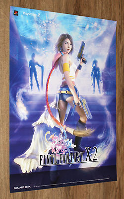 Final Fantasy X-2 very rare Promo Poster 59x42cm Square Enix