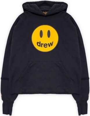 Drew House Black Deconstructed Mascot Hoodie FW21 Size Large