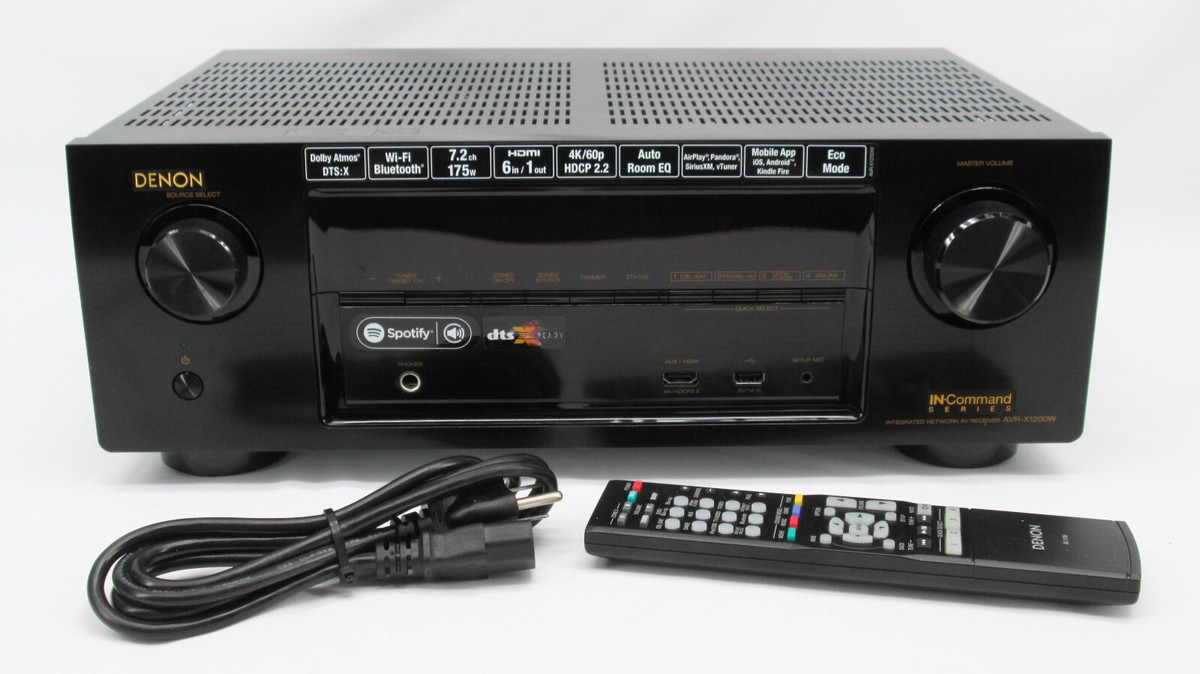 Denon AVR-X1200W 7.2 Channel 4K Ultra HD Network A/V Receiver | eBay