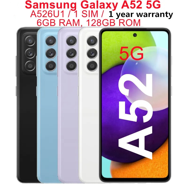 Samsung Galaxy A52 5G SM-A526U 128GB+6GB 64MP LTE Unlocked