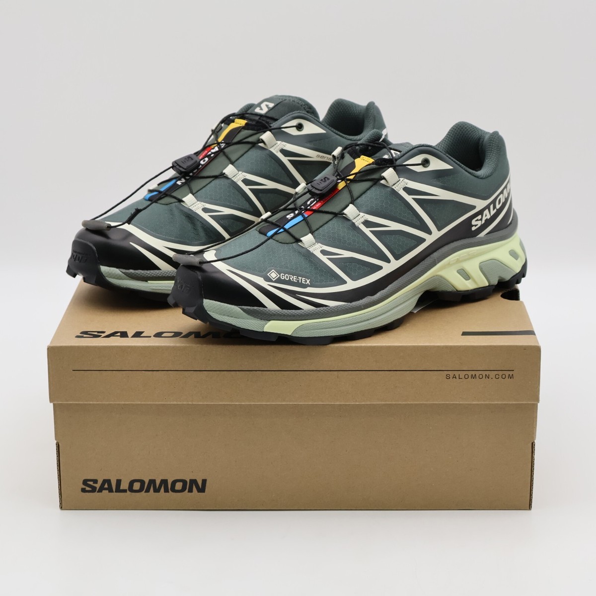 L47581300 Salomon XT-6 GORE-TEX Urban Chic Black Lime Cream (Men's