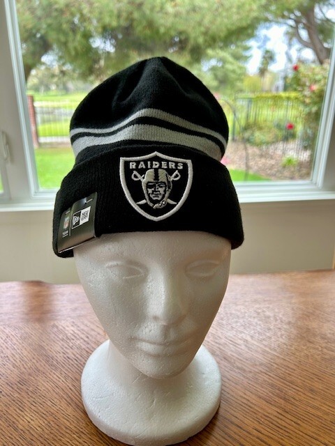 New NFL Las Vegas Raiders Beanie Hat Cap One Size Adult Teen