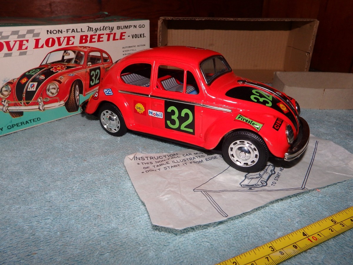 Working! TAIYO Vintage Battery Operated Love Love Beetle VW Bug
