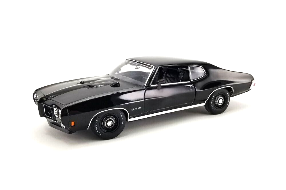 1/18 Pontiac GTO Moonlight Goat Black Diecast Model Car by ACME