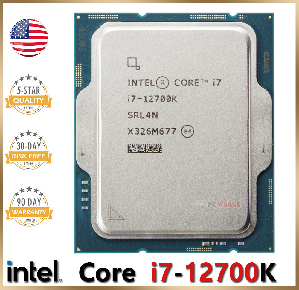 Intel Core i7-12700K 12th Gen Unlocked SRL4N 3.6GHz 12-Core LGA