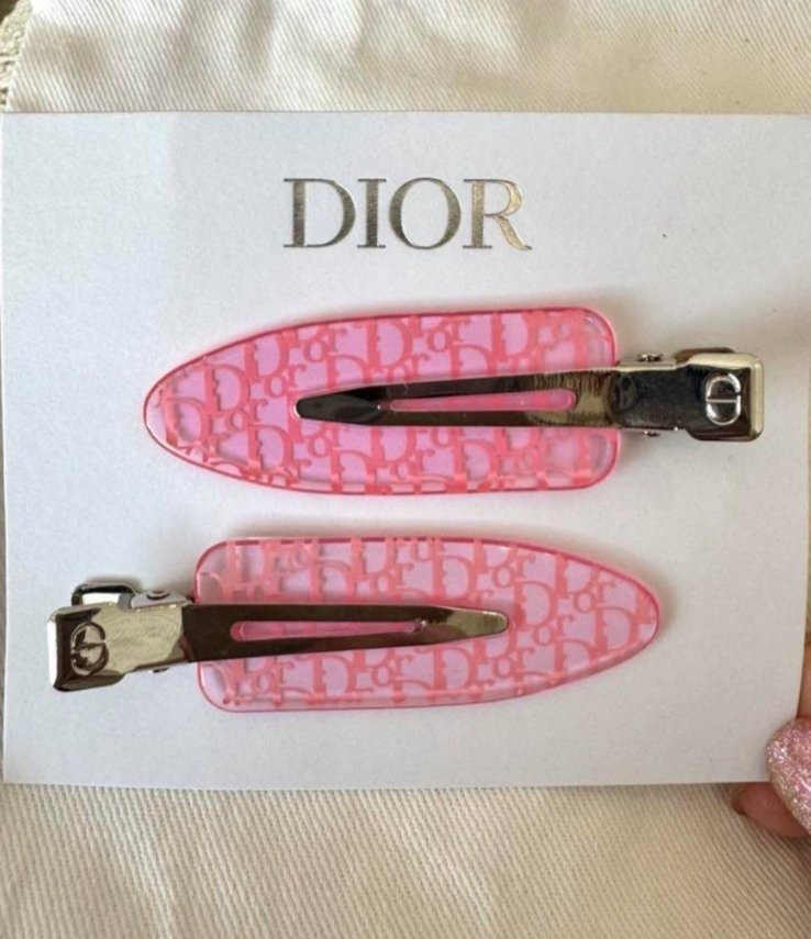 Dior Hair Clip Hairpin Backstage Pink 2025 not for sale Japan NEW