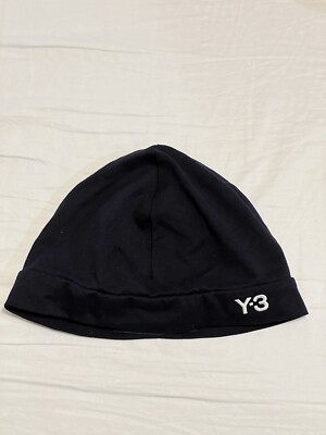 Y-3 beanie black cotton Thin Runner Headcap - Yohji Yamamoto XS | eBay