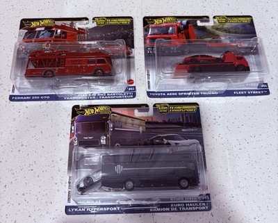 2025 Hot Wheels Team Transport Mix H Set of 3 Ferrari Toyota AE86