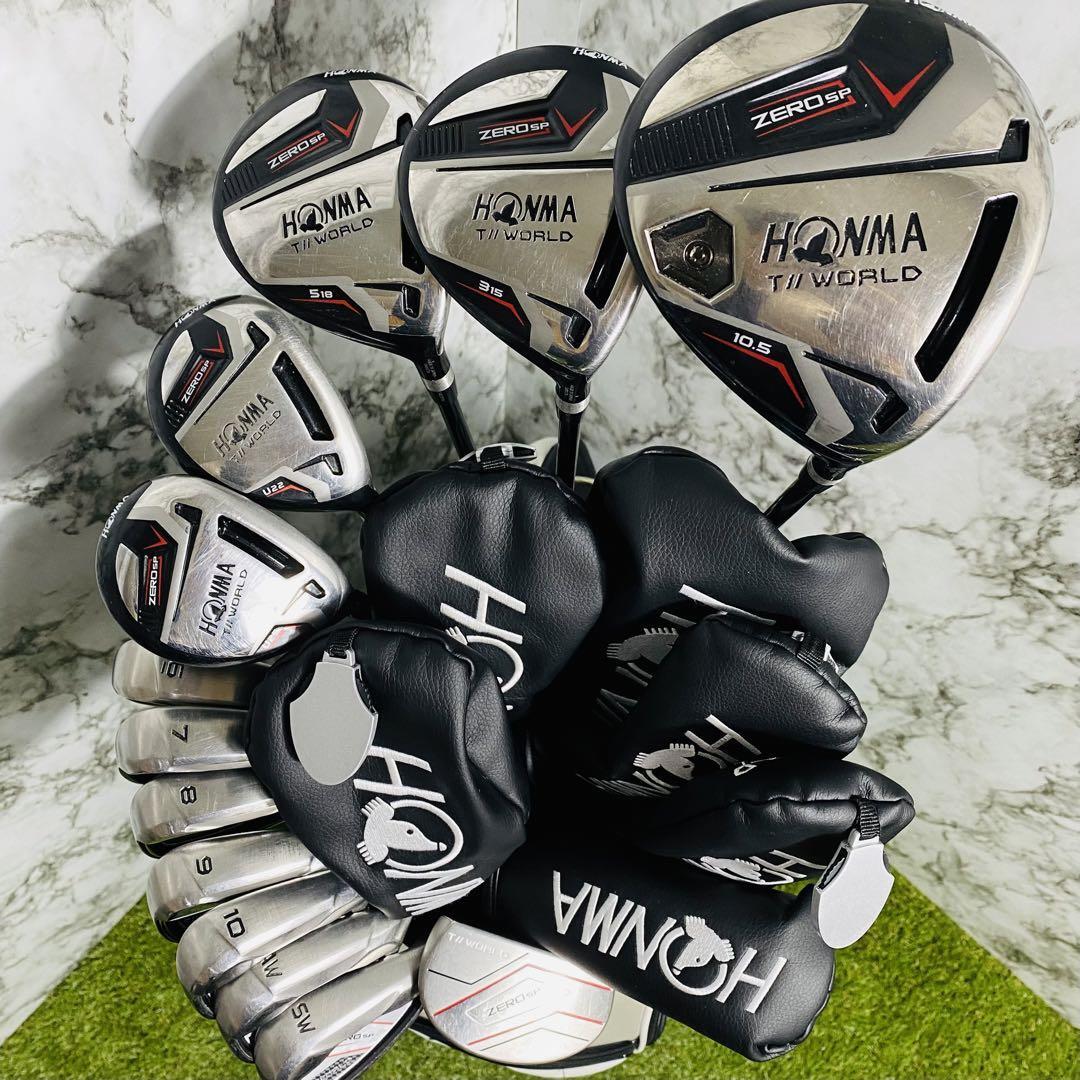 送料込メンズゴルフクラブセットHONMAホンマT WORLDゼロZERO757 送料込