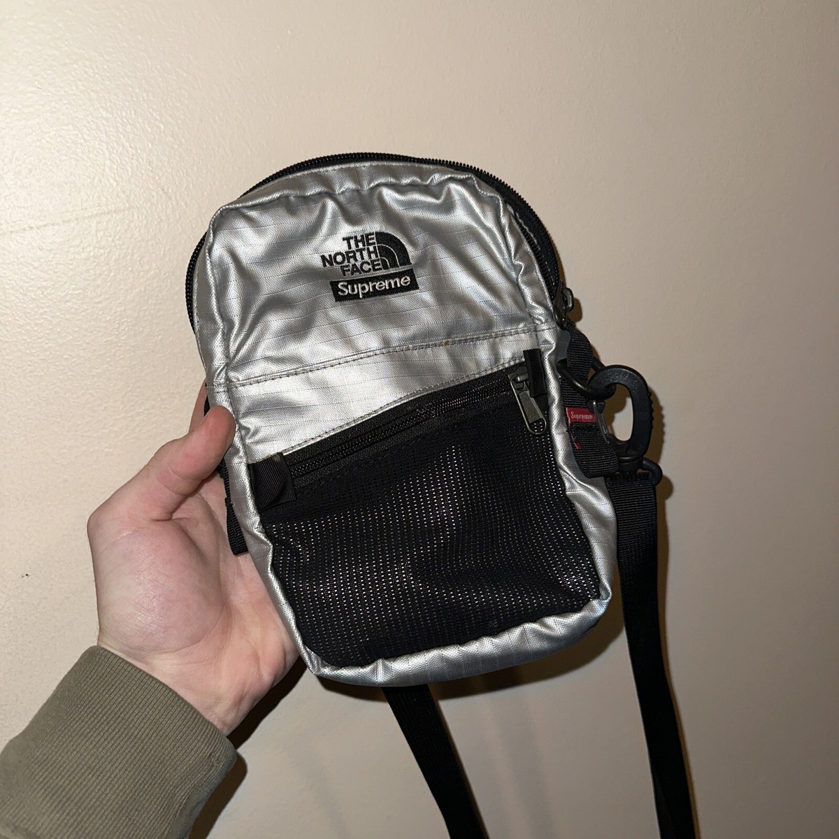 Supreme x The North Face SS18 Shoulder Bag Metallic Silver One