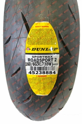 Dunlop Roadsport 2 160/60ZR17 Rear Motorcycle Tire 160-60-17