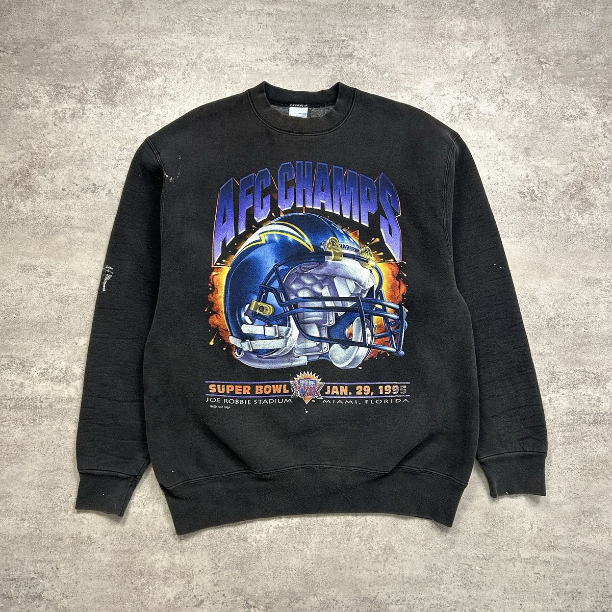 VTG 90s NFL SAN DIEGO CHARGERS LA SALEM SPORTSWEAR SWEATSHIRT SIZE