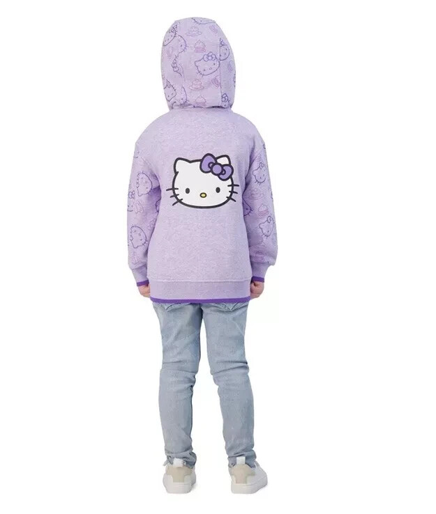 Hello Kitty Girl's Zip-up Hoodie Fleece Size 4 Character Zipper