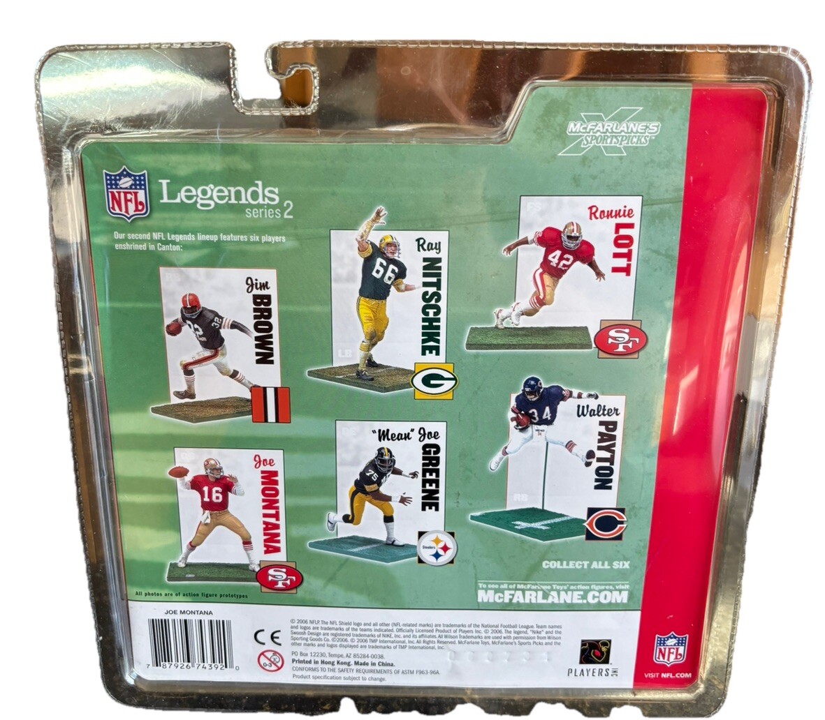 NIB Joe Montana Mcfarlane NFL Legends Series 2 San Francisco 49ers