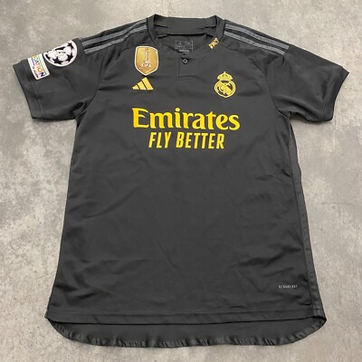 Size L Real Madrid CF Toni Kroos #8 Jersey Black Adidas FIFA World