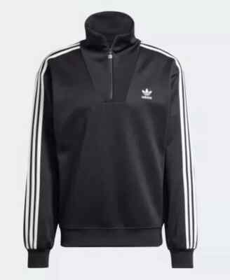 Adidas Funnel Neck TT Track Top Jacket Men Size M IZ4803 Black | eBay