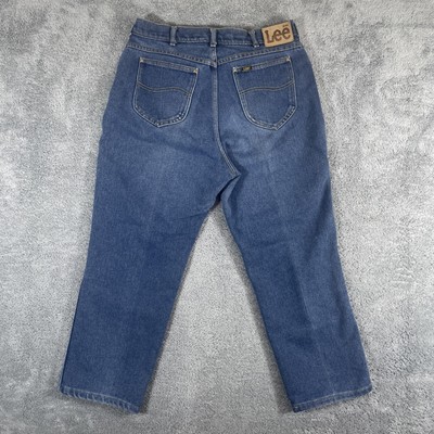 VTG Lee Riders Jeans Men 32x27* Blue Talon 42 Zipper Union Made