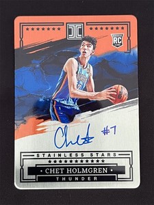 スポーツ選手 Chet Holmgren /25 RC AUTO Chet Holmgren Rookie Auto
