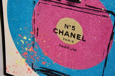 Shane Bowden CHANEL Circle Color Splash - Signed Art 40