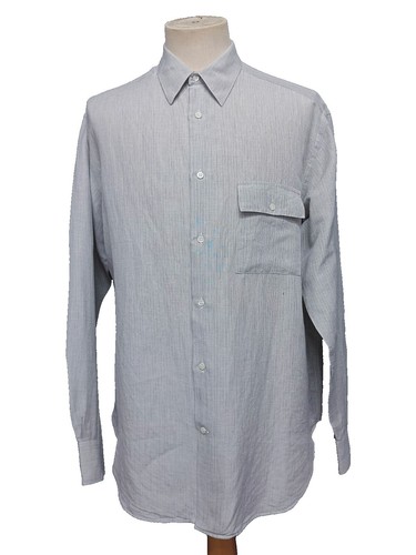 Vintage Giorgio Armani Collezioni Men's Shirt, Sz XL, Turquoise