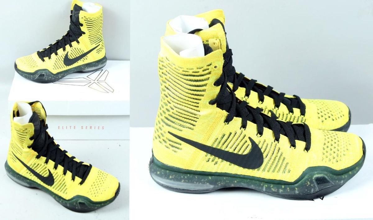 New NIKE KOBE X 10 Elite CODA Tour Yellow Black Volt High-Top