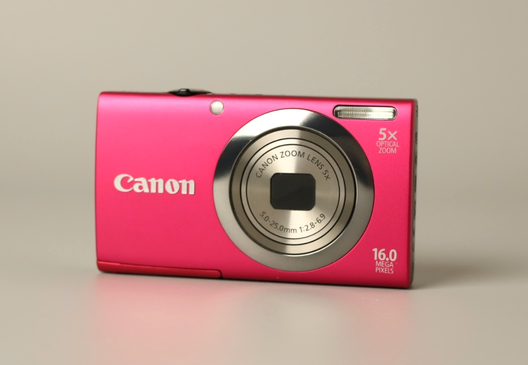 Canon PowerShot A2300 Digital Camera 16.0MP 5x Zoom Pink From