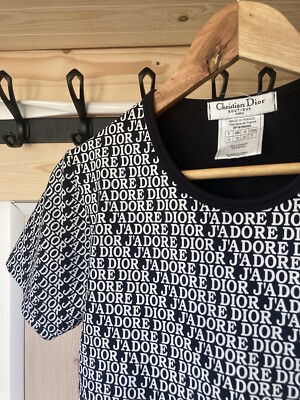 Dior T-shirt J'adore Vintage Monogram John Galliano Tank top