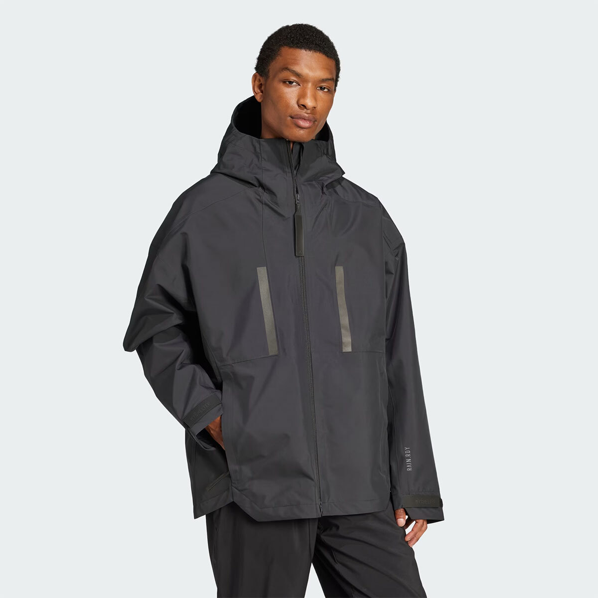 New Adidas Mens MYSHELTER RAIN.RDY JACKET IV7368 BLACK S-2XL ASIAN