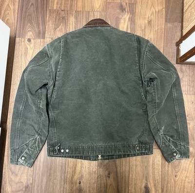 Carhartt Detroit Jacket J97 MOS Moss Green M Size Vintage Japan | eBay