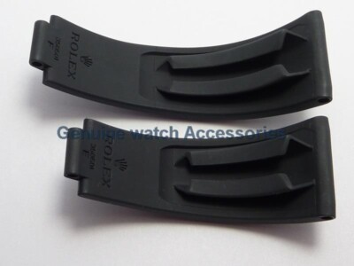 ROLEX Daytona Oysterflex 20mm BLACK Rubber Strap (Sizes E & F