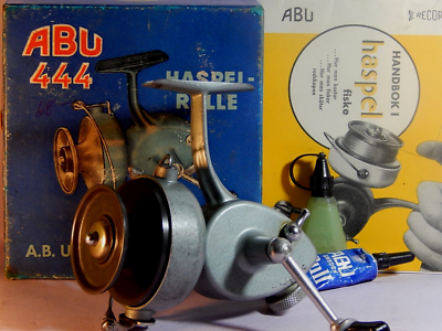 1957 vintage first version ABU 444 Record spinning reel-used